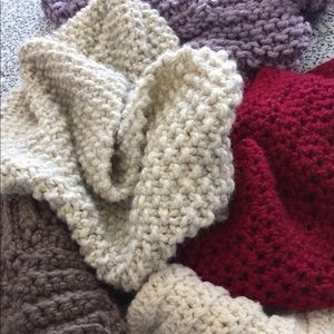 SOLD Snuggly warm infinity scarves